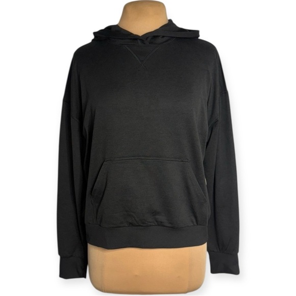 Vuori Black Heather Halo Modern Pullover Hoodie Women’s Size Large - Picture 2 of 10